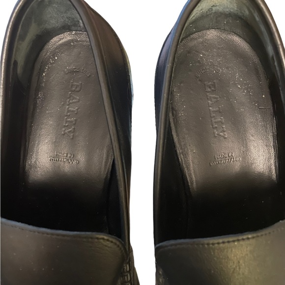 Bally of Switzerland Black Leather Slip On Loafers Size 12 - Picture 7 of 9